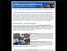 Tablet Screenshot of cvillecommunitybikes.org